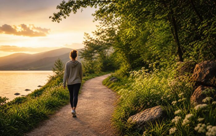 Article Image for Mindful Walking for Stress Relief